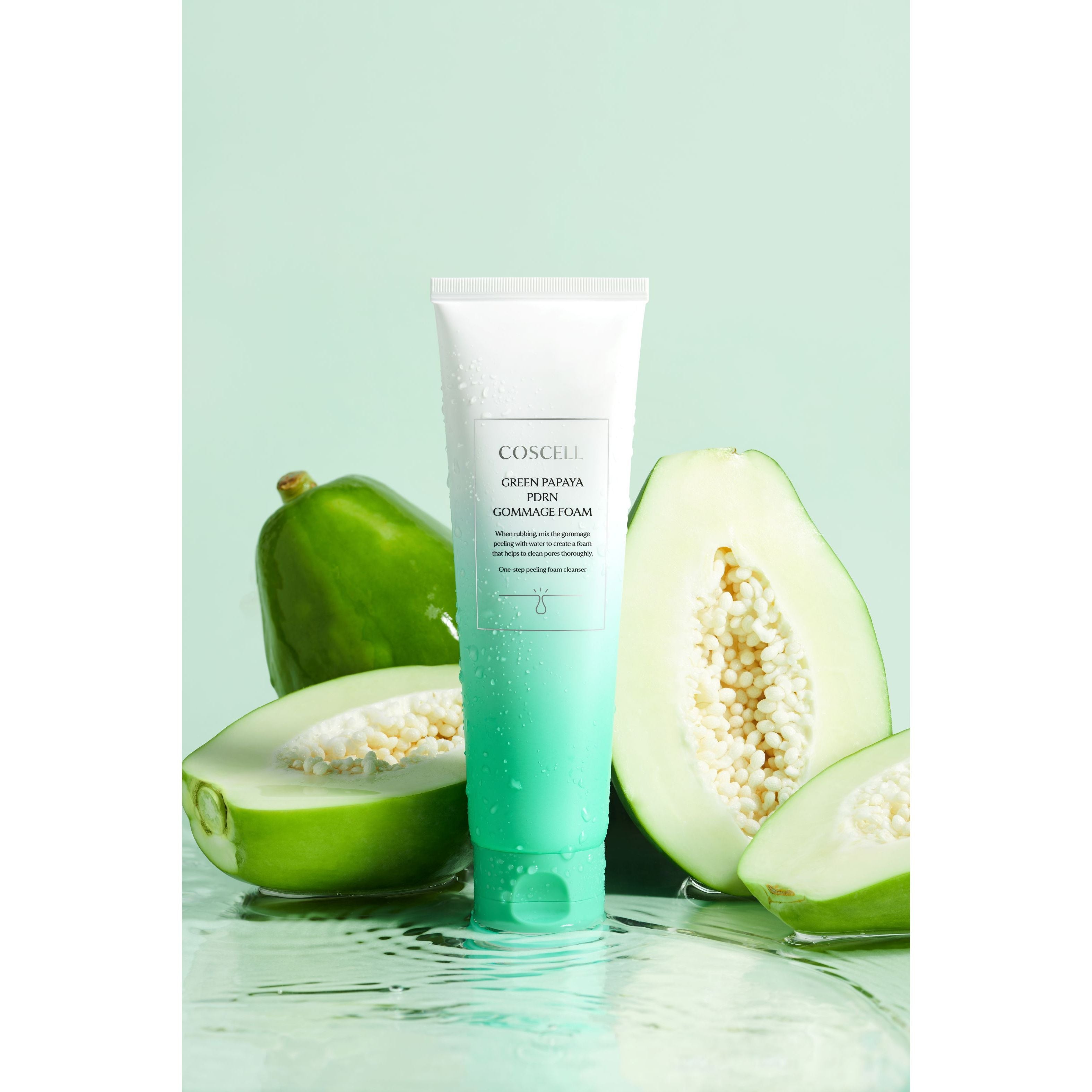 Coscell Green Papaya PDRN Gommage Foam