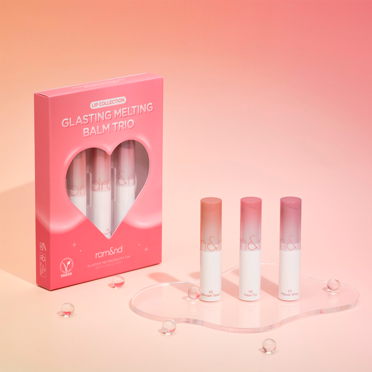 Glasting Melting Balm Trio ROM&ND