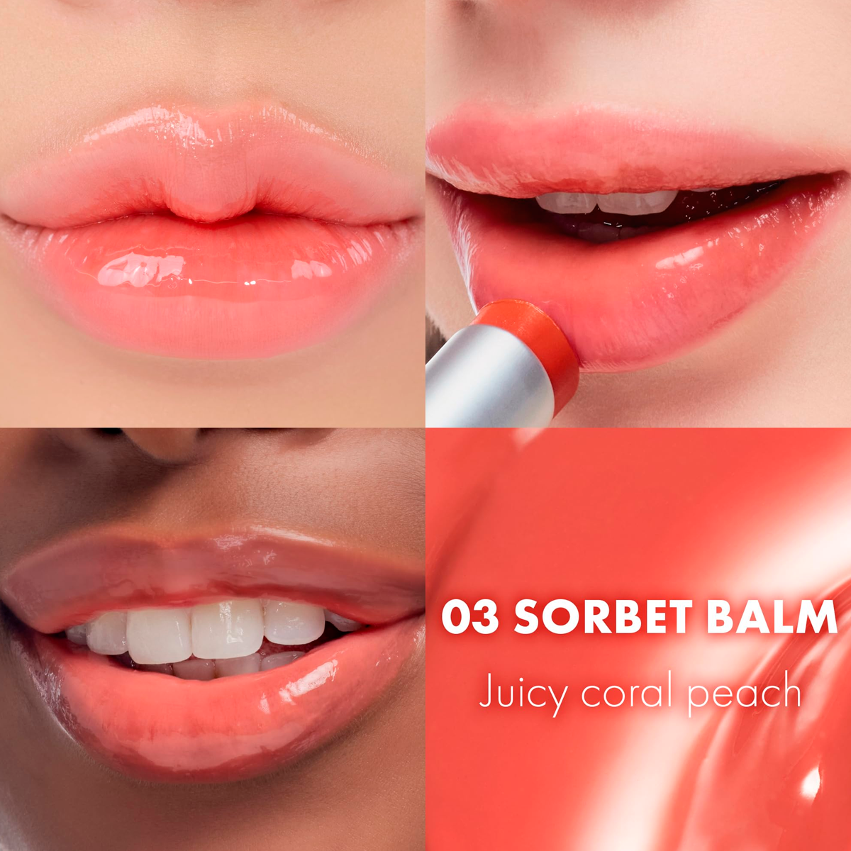 ROM&ND GLASTING MELTING BALM 03 SORBET BALM 3.5G