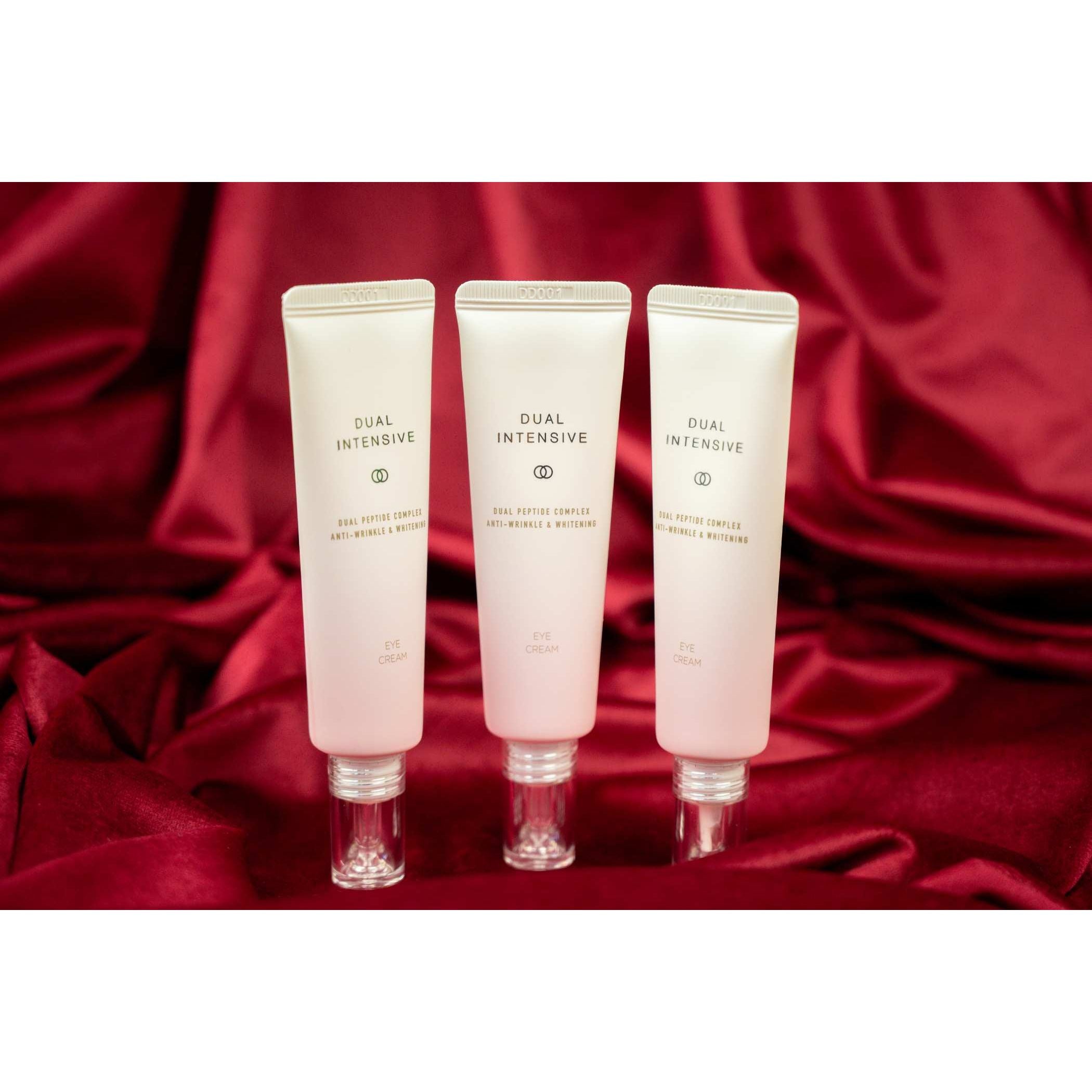 CREMA CONTORNO DE OJOS ANTI-ARRUGAS Y BLANQUEADO DUAL INTENSIVE 30ml*3p - 듀얼 인텐시브 아이크림 30ml*3p